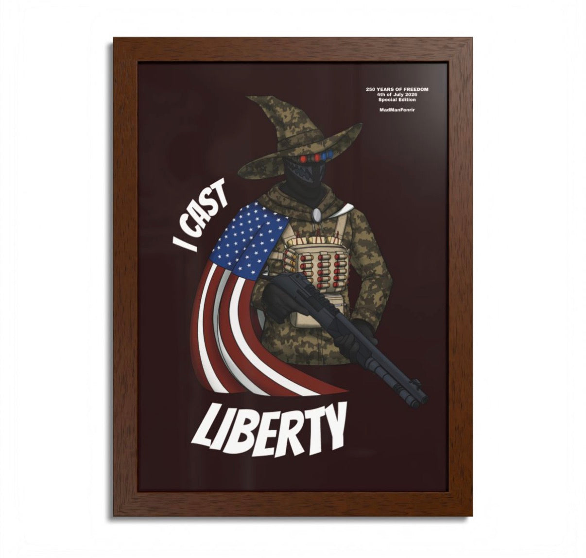 I CAST LIBERTY Limited Edition Framed Poster